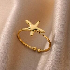Star Ring Adjustable for Stainless Steel Beach